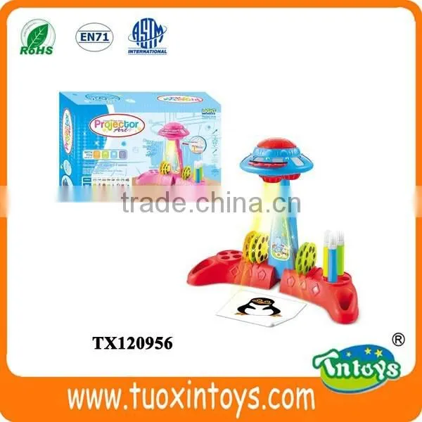 DIY projector painting toy with music