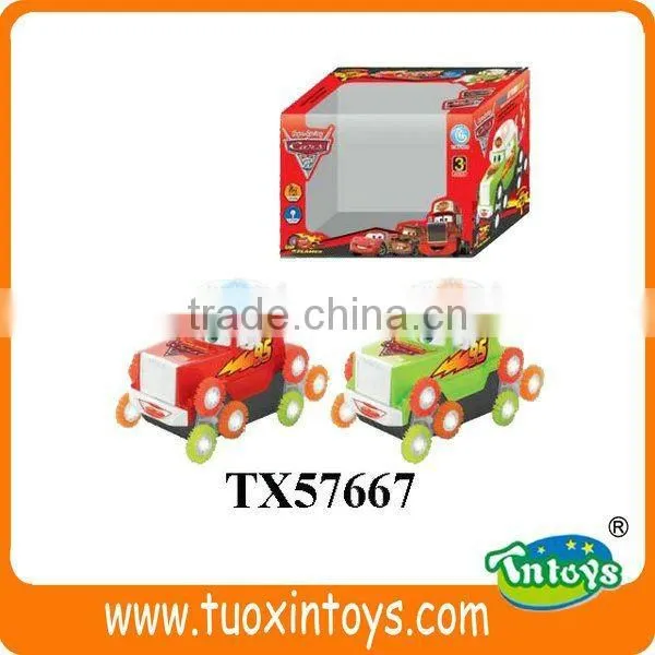 CARTOON B/O SKIP CAR(3 COLOR WHEEL)