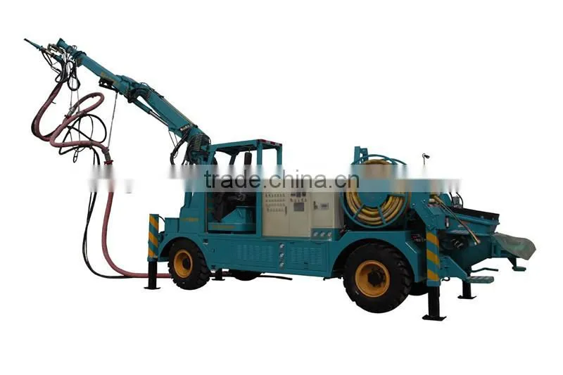 HSC-2515 tunnel construction used robotic telescopic concrete spray system with shotcrete arm