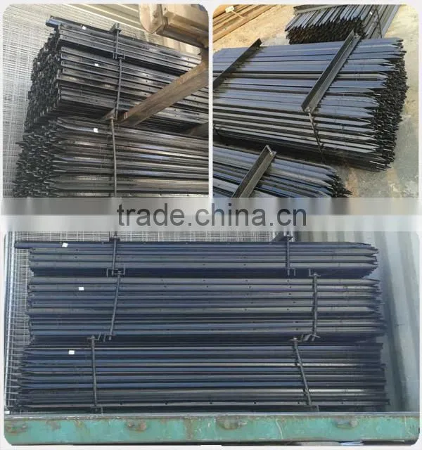 Cheap Australian Standard Black Bitumen Coated Star Picket Farm Y Fence Post Factory Price