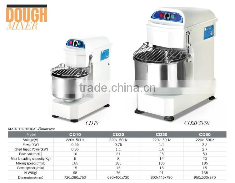100L 130L 200L Factory prices dough mixer machine, Industrial dough mixer(CD130)