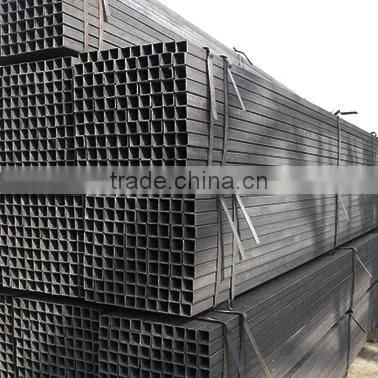 120*200*5.5mm erw black square steel pipe tube with export packing