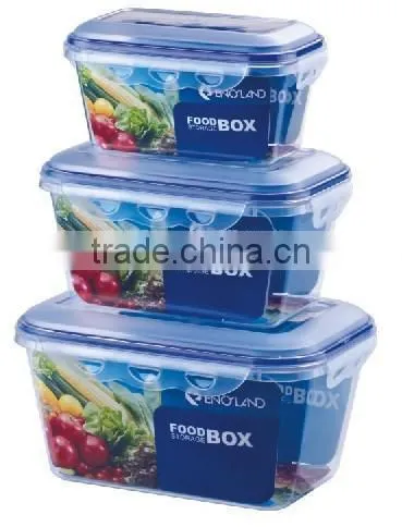 plastic fresh keeping box 3pcs set