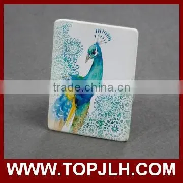 China manufacturer porcelain ceramic flat fridge magnet