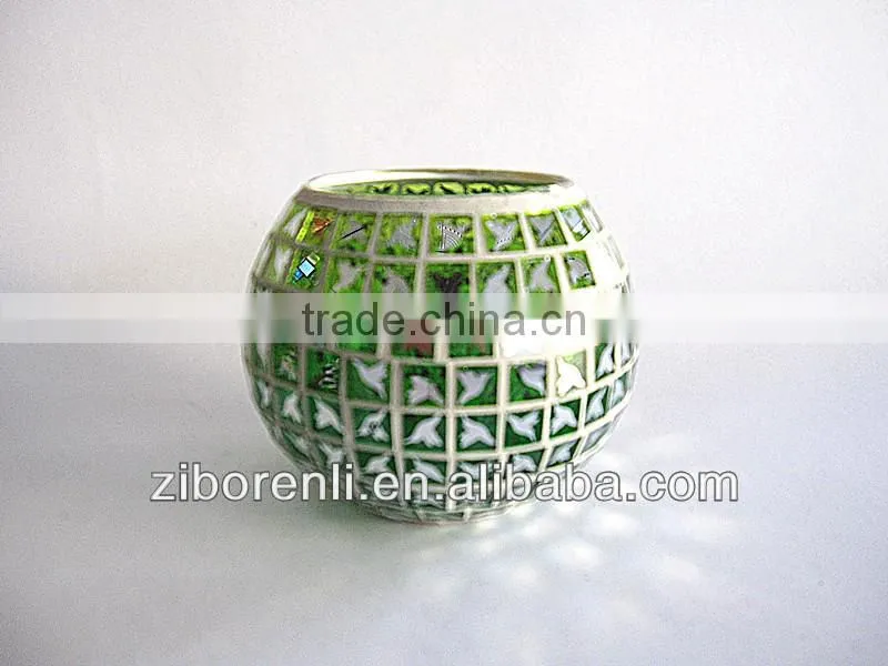 Wedding Favors Handmade Colorful Blown Glass Candle Holder