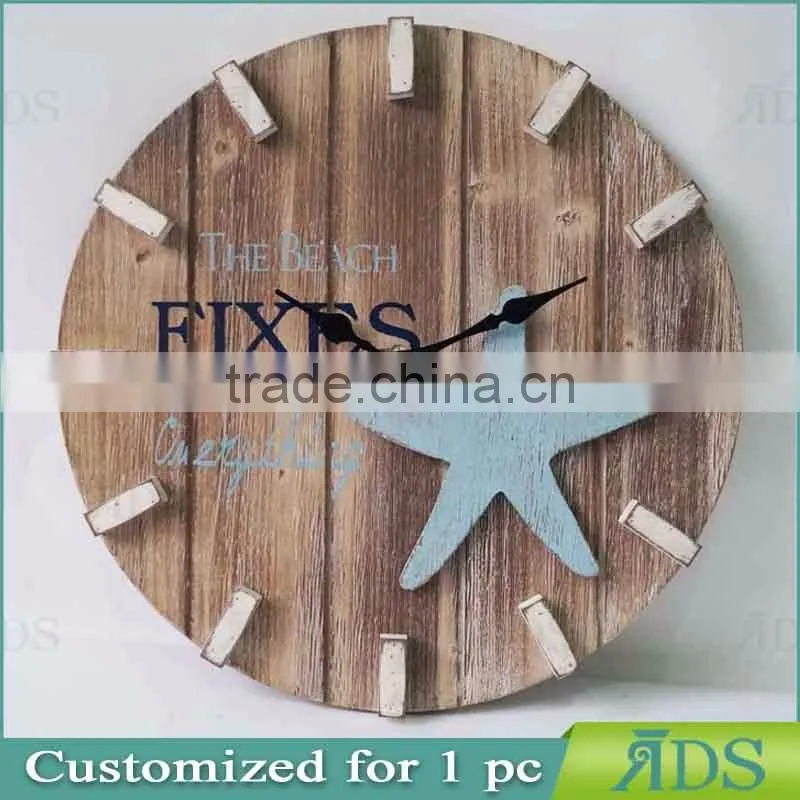 wooden wall clock/antique digital clock ADS050029