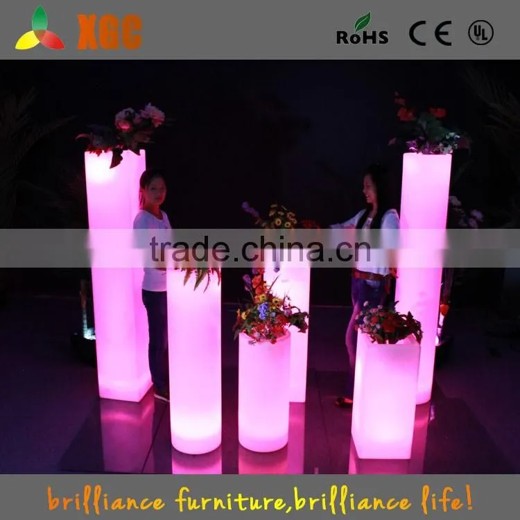 Decoration vase pot with lighting, planter flower pot for outdoor public