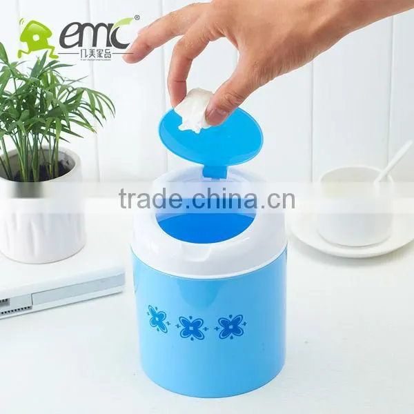 Little plastic dumpster with lid round 205