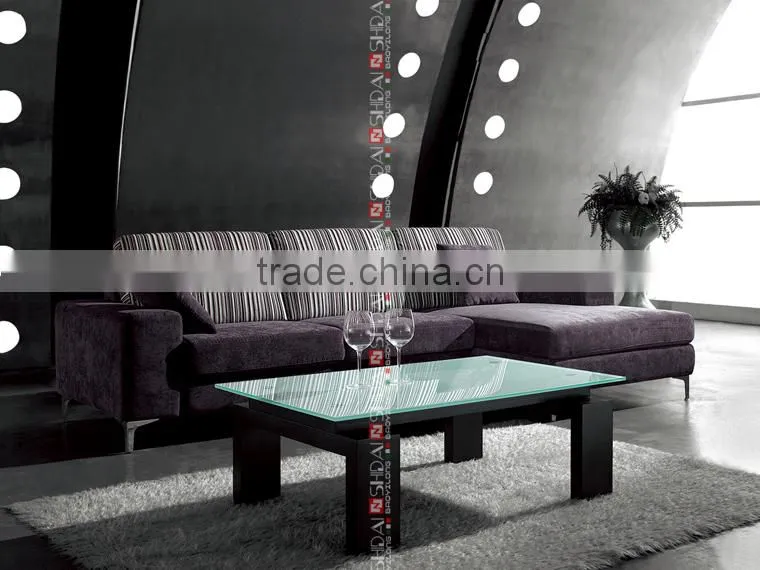 l-shaped sofa, modern lobby sofa design, living room furniture l shape sofa G115-RE