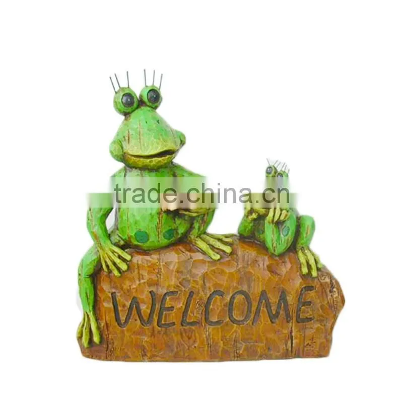 resin garden decoration frog statues