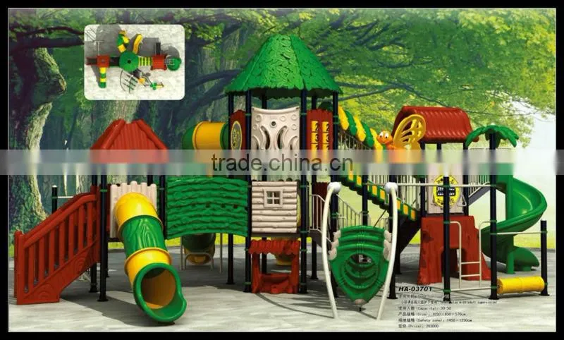2013 HOT SALE FOREST PARADISE CHILDREN OUTDOOR HOMEMADE PLAYGROUND (HA-04001)