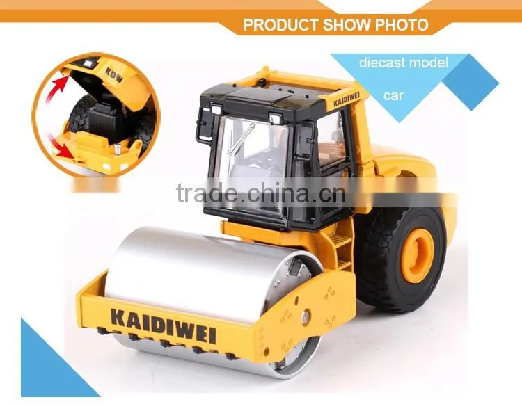 Alloy Mini Road Roller Scale Model 1:50 Diecast Model Car
