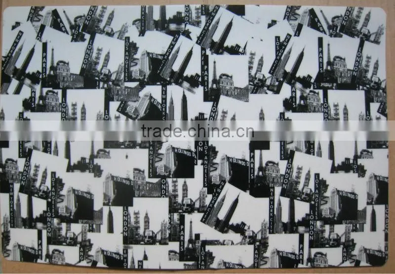 cheap plastic custom printing placemat wholesale