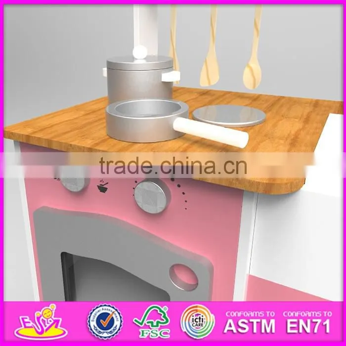 2016 new design home play children wooden play kitchen sets for sale W10C250