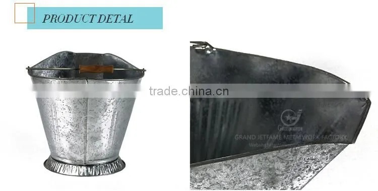 galvanized fireplace coal pail coal fireplace bucket