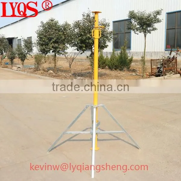 Scaffolding tripod shoring prop leg for construction