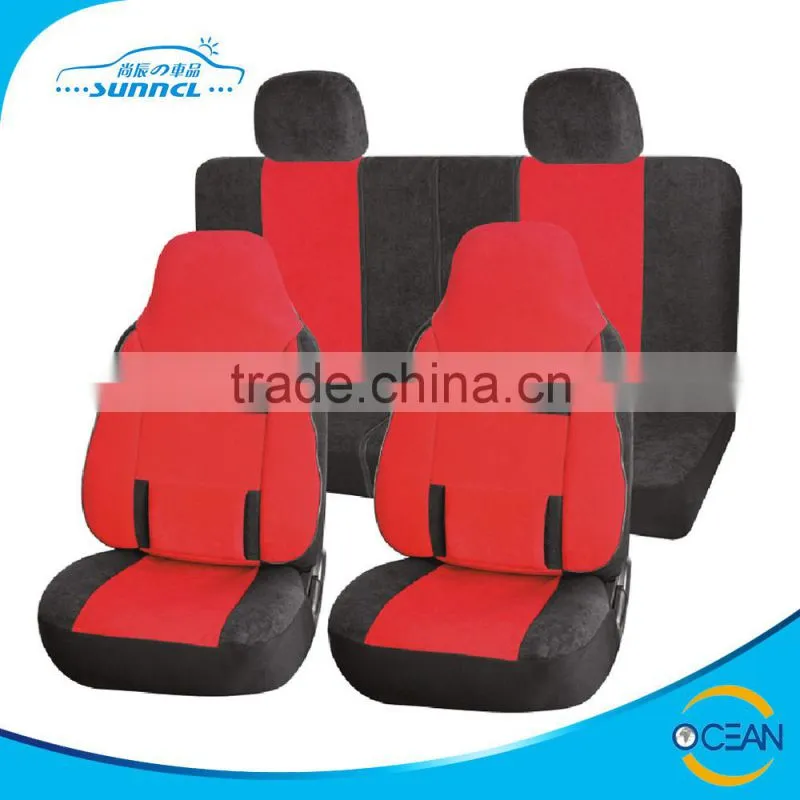 Premium Quality 8pcs Set Chevron Car Seat Cover with Comfortable Side Pad