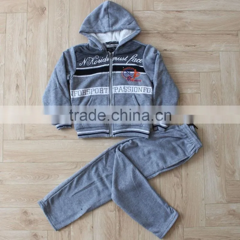 Boys Hoodies Lovely Fleece Sets Child Boutique Cothes