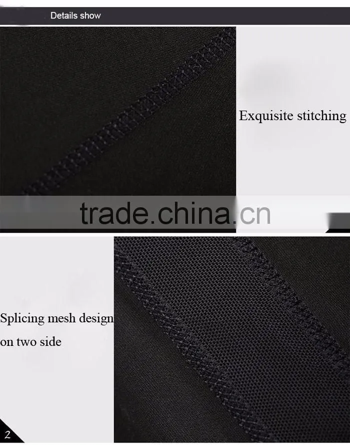 mesh splicing two-side insert yoga pants capri