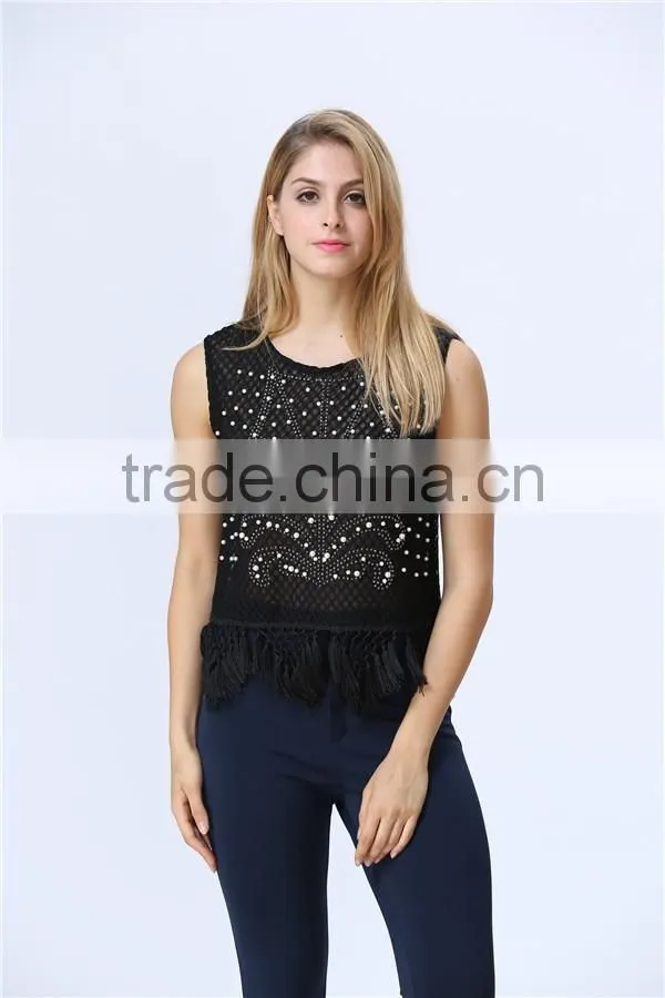 Factory Price Accept Small Order Quantity beaded top Women Clothing