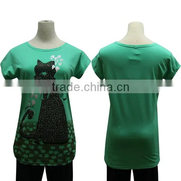 cool cheap nice fashion cute animal 2016 ladies tops latest design