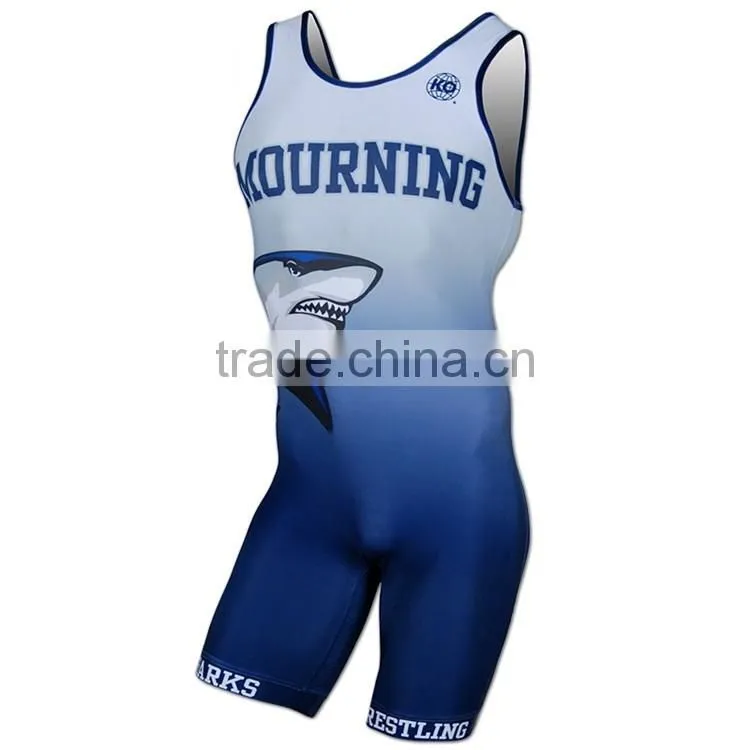 Do your own design wholesale cheap custom wrestling singlets