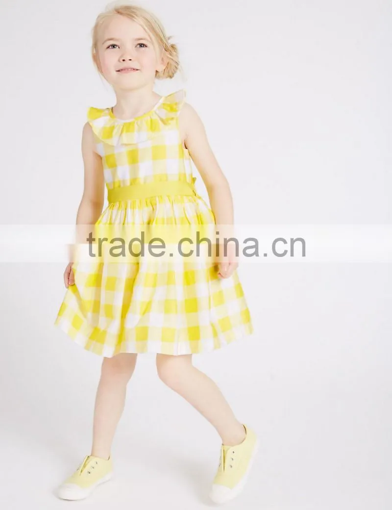 Hot sale baby girl 2017 new summer clothes children boutique printing wholesale cheap blue wave point kid girl child dress