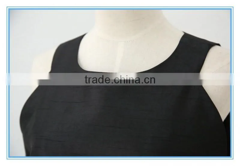 High Quality Lace Stitching Contrast Color Neck Collar Design Of Ladies Suits