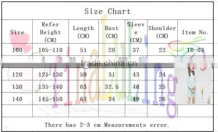 New Spring 100% Cotton Girls Blue Small Floral Dress Kids Long Sleeve Autumn Dress grls party dress Fashion Clothes