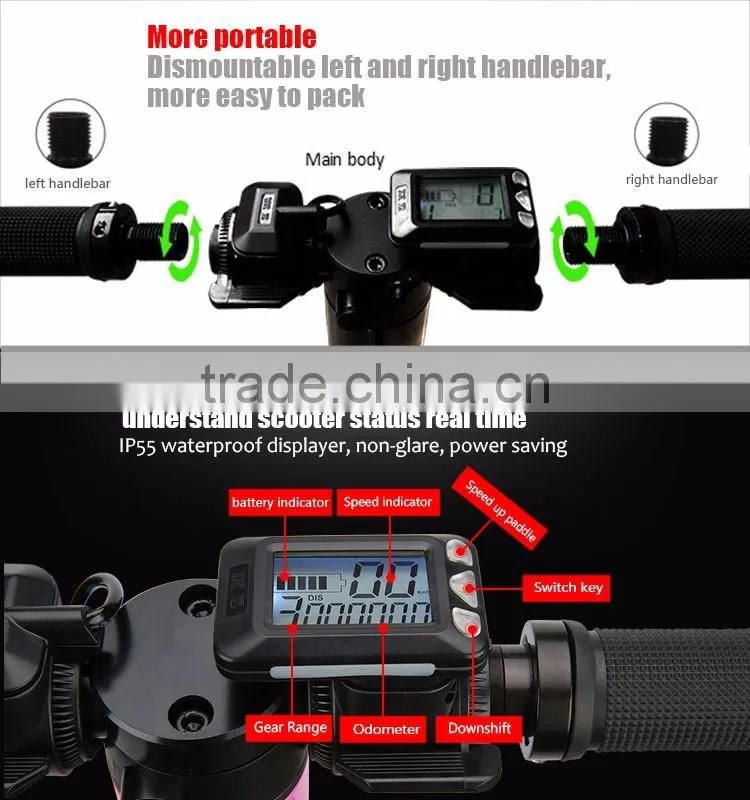 2017 New Suspension fork Motorcycle Carbon Fiber Fat Tire City Coco 2 Wheel Harley Electric Scooter