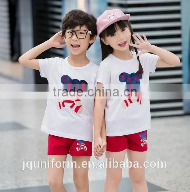 Cheap international kids school uniforms design kindergarten school model wholesale