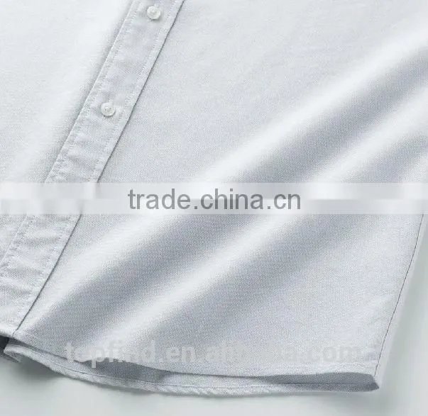 Fashion plain color long sleeve linen shirt for man
