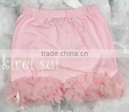 Kids Light Pink Ruffles Bottom Pettishorts TS6