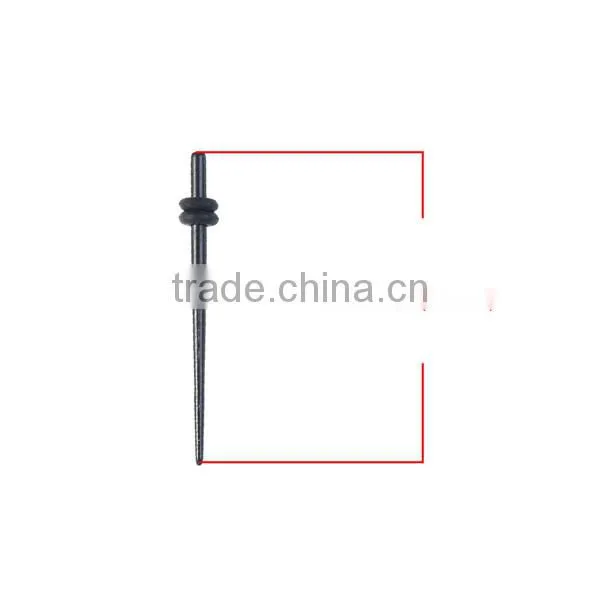 1.6mm Acrylic Ear Stretcher Expander Tapers Black 33mm x Types Of Ear Expanders
