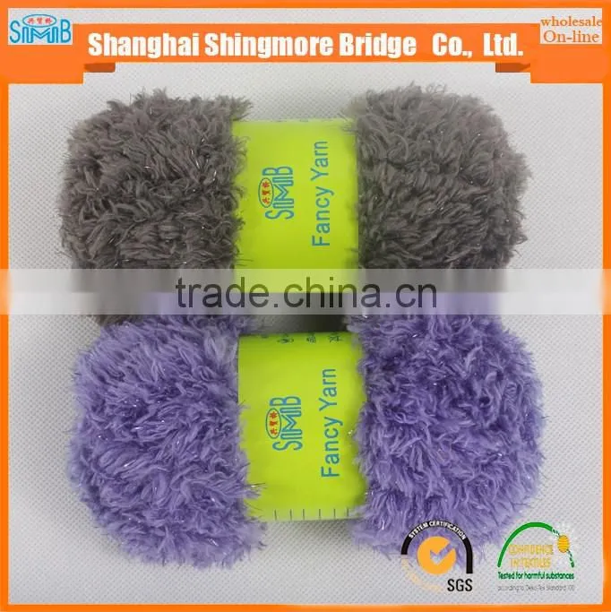 Shopping knitting yarns china supplier cheapest price wholesale 100% nylon feather yarn eyelash yarn for hand knitting scarf