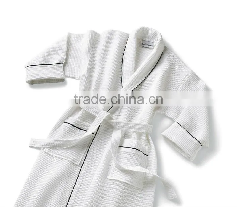Luxury hotel bathrobe, velour bathrobe, terry bathrobe