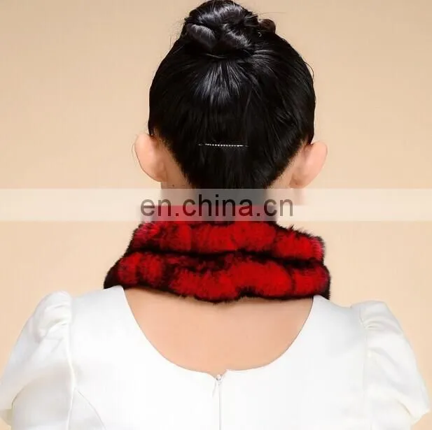 hot selling rex rabbit fur scarf