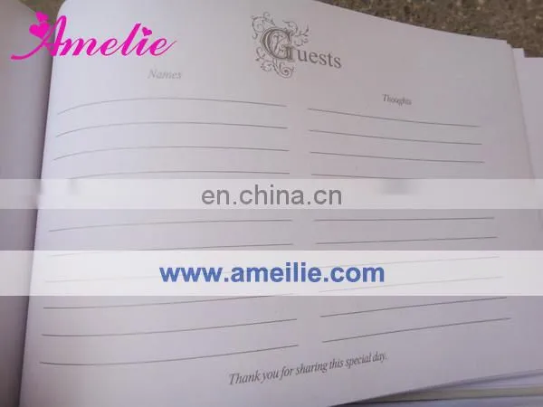 AW0706 Wedding guest signature book and pen holder