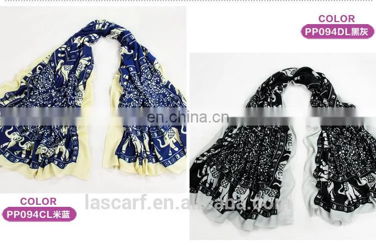 High quality fashion custom-made elephant printed cappa(PP094GL)