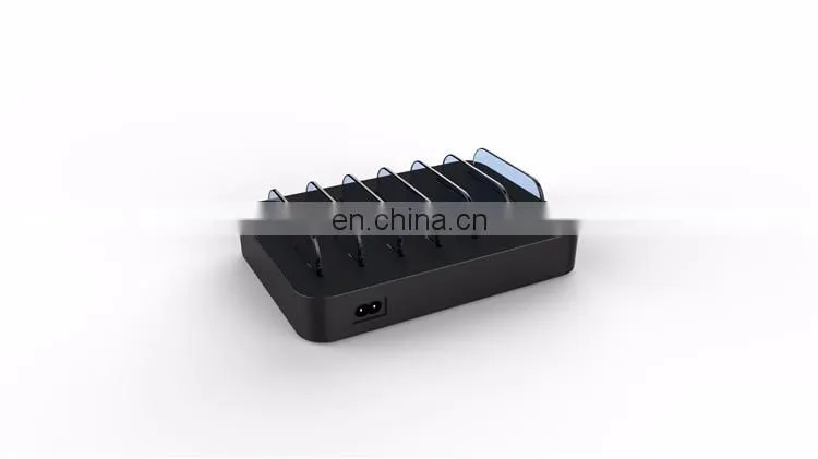 2017 Amazon hotselling new style 6 ports usb charging station phone charging station phone stand
