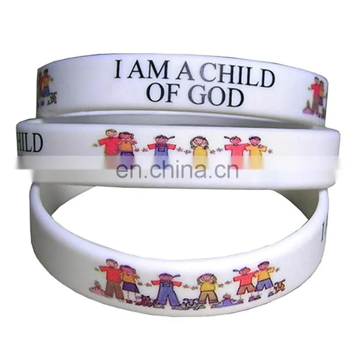 Customized colorful logo printed shape rubber band