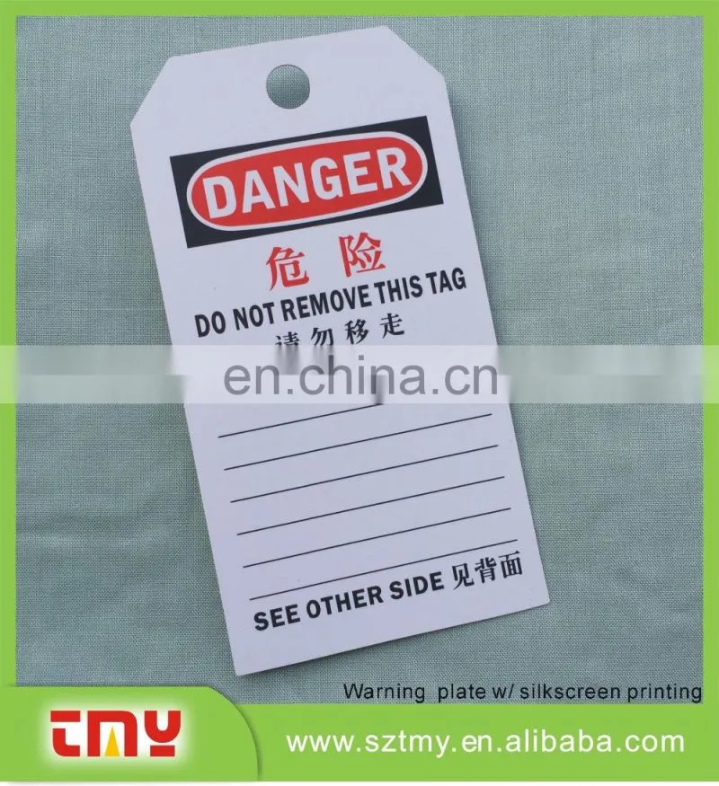 custom warning sign hazard warning sign silkscreen warning sign