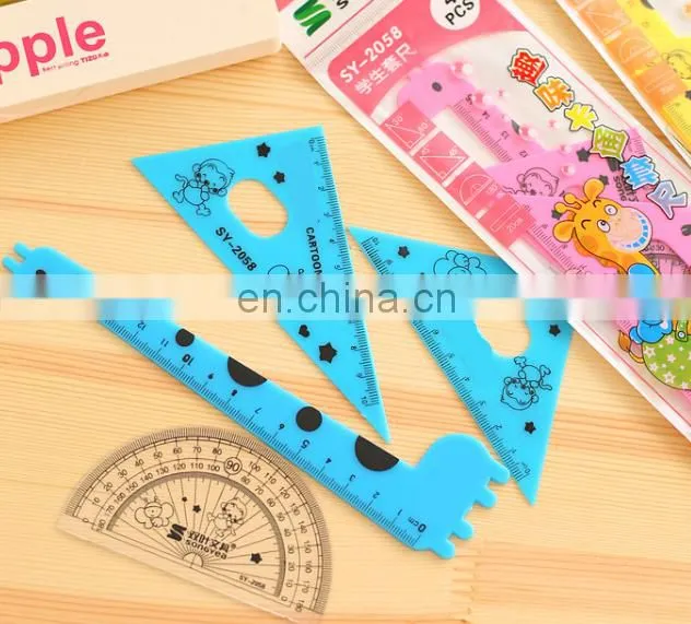Cute Giraffe Protractor Ruler Set 4 in 1