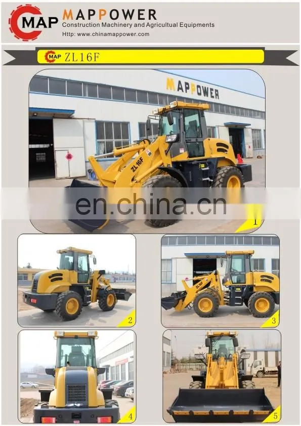 MAP POWER 1.6 Ton wheel loader CE ZL16F