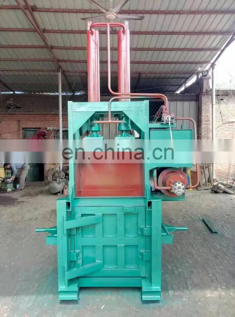 semi automatic vertical hydraulic cardboard baling press machine