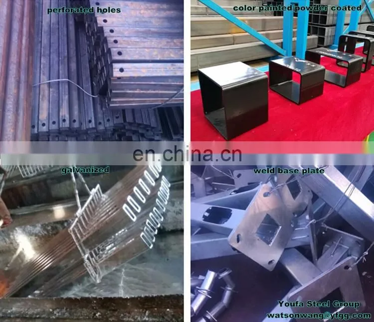 Galvanized square steel pipe, galvanized steel square tube, gi hollow pipe