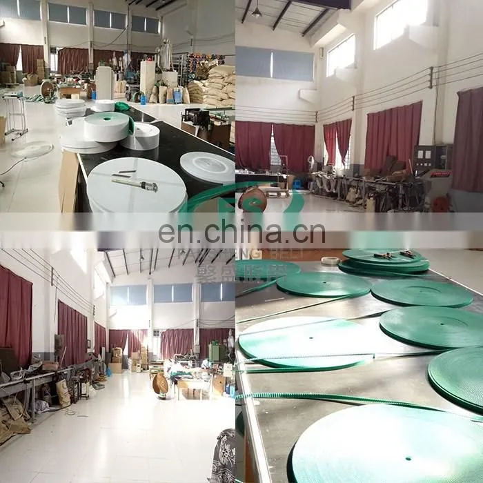Green Orange Transparent PU round belt Polyurethane drive belt smooth and rough surface