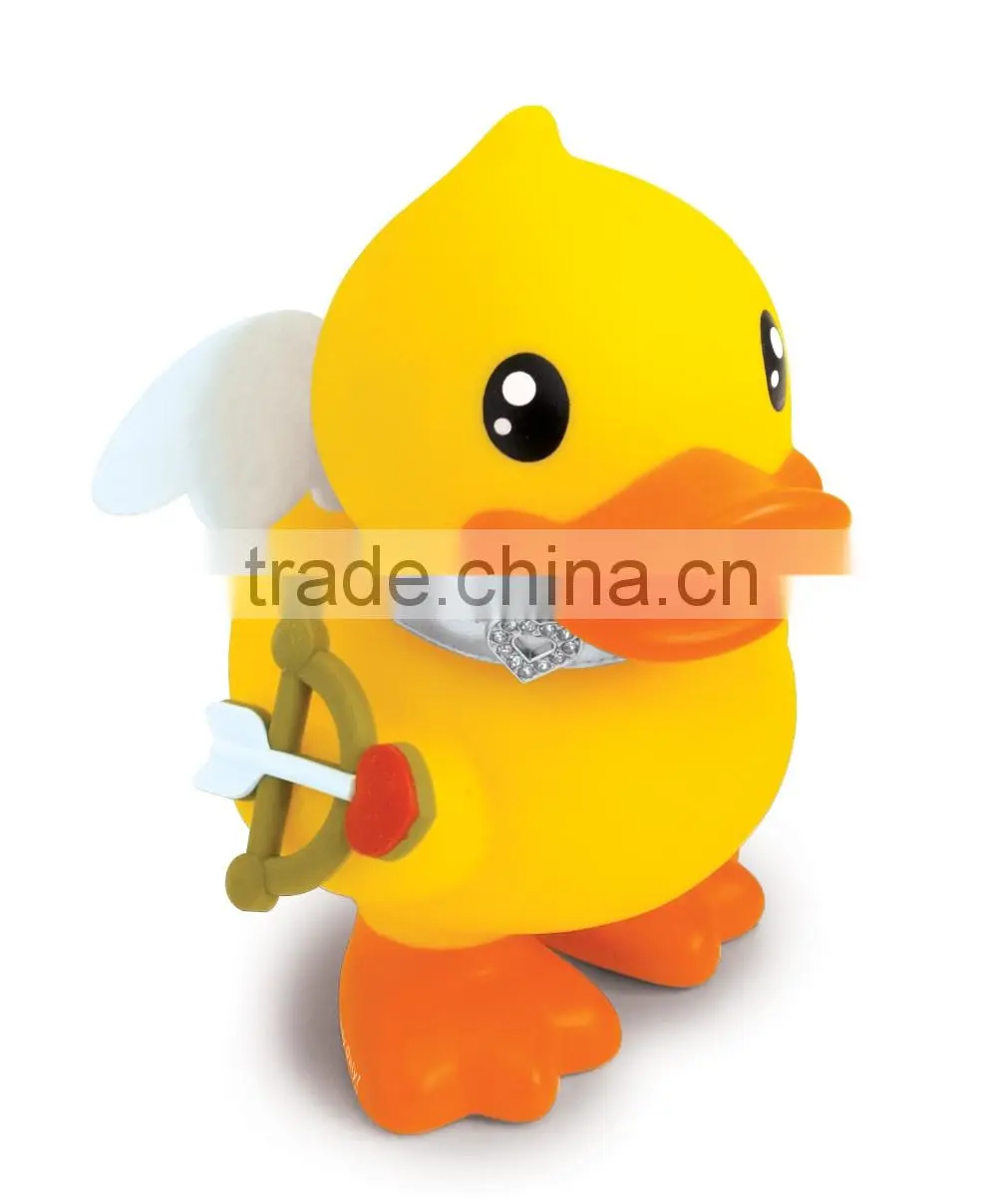 Duck shaped pvc money box coin bank for Valentine's gift