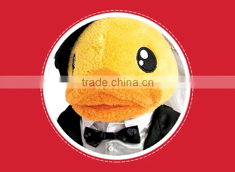B.Duck wedding plush toy moving custom made stuffed plush toys