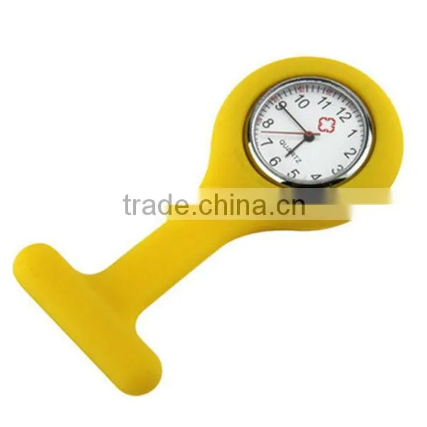 custom promotional silicone fashion style nurse watch